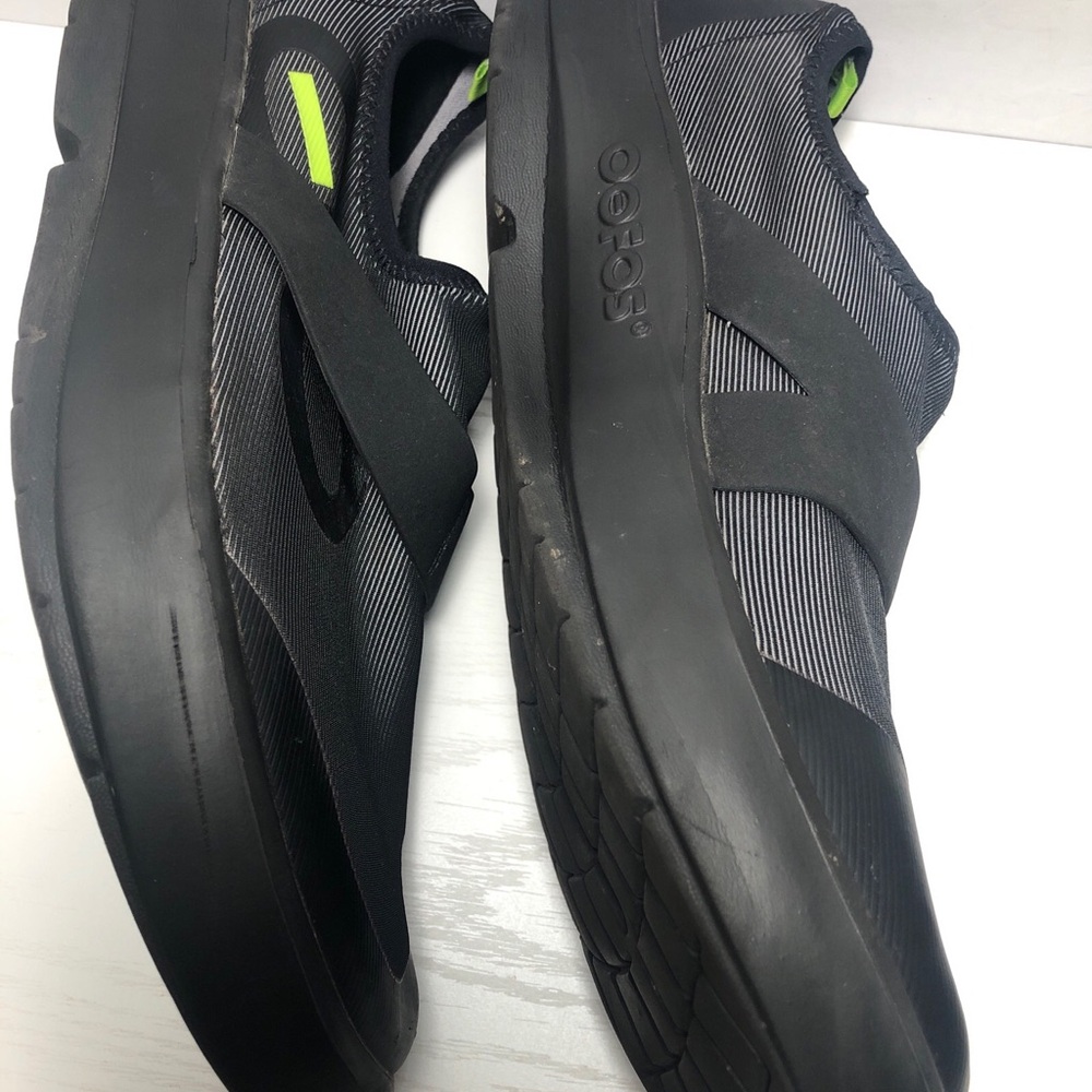 OOFOS Fibre Low Shoes Black Gray Men’s Sz 11.5 Lightweight Recover Performance - Picture 3 of 8
